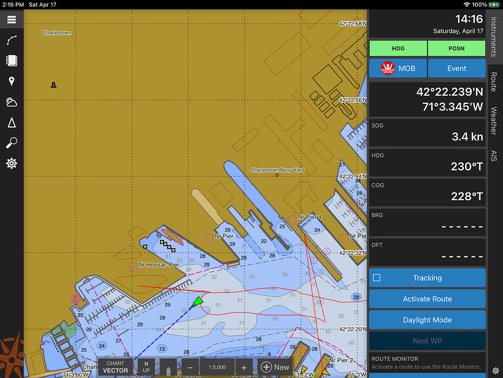 Look ahead offset Problems and Support Rose Point Navigation Systems